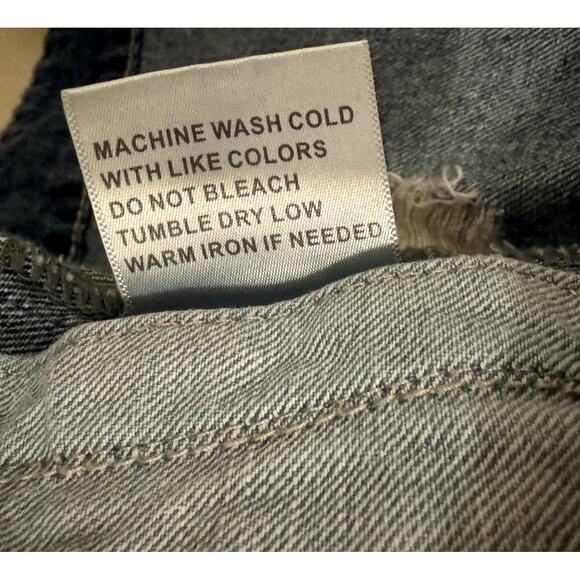 TRILLNATION MENS BLUE DENIM VEST SIZE LARGE - Picture 8 of 10